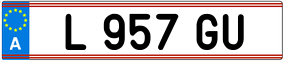Trailer License Plate